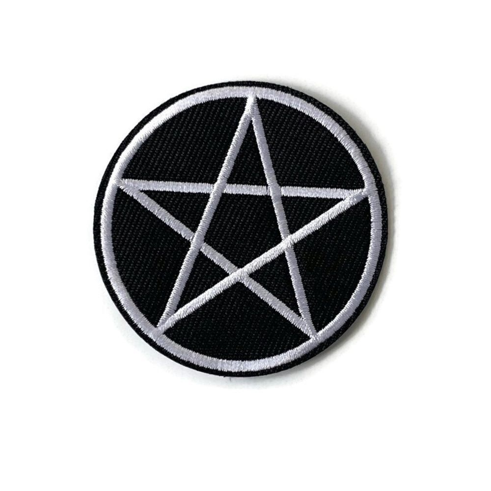 Pentagram Star Embroidered Emblem Patch